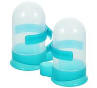 jojofuny 2pièces Abreuvoir Automatique pour Oiseaux et Léger Distributeur Eau Plastique pour Perroquets et Pigeons Lot de Petits Abreuvoirs Verts Facile à Nettoyer et Adapté à Usage