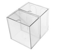 jojofuny 2pièces Boîte De Rangement Transparent Pour Cosmétiques Avec Tiroirs Boîte Pour Serviettes De Toilette Pour Salle De Bain Et Coiffeuse Pour Rangement Des Produits De Soin