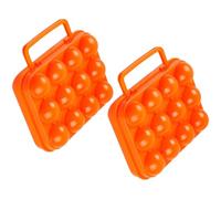 jojofuny 2pièces Boîtes à Œufs Pour Réfrigérateur Rangement Pour Œufs Au Réfrigérateur Pour Camping Et Pique- Pratiques Et Faciles à Transporter