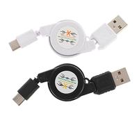 jojofuny 2pièces Câble Type-c pour Téléphone Portable Lot de Câbles De Charge Flexibles Et Sûrs avec Transfert De Données