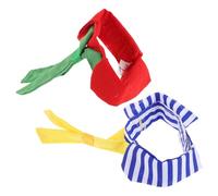 jojofuny 2pièces Cravate pour Oiseau Rayée Collier-Cravate pour Perroquet et Oisillon Accessoire Décoratif Vêtement pour Animaux de Compagnie pour Fêtes et Photos