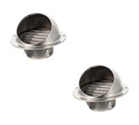 jojofuny 2pièces Extracteur Air Mural Acier Inoxydable Avec Ventilation Extérieure Design Pratique Et Facile à Installer Pour Cuisine Et Bureau