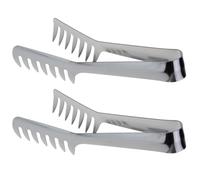 jojofuny 2pièces Pinces à Spaghetti Inox Résistantes Chaleur et Rouille Ustensiles de Cuisine pour Pâtes et Nouilles Faciles à Nettoyer et Confortables à Utiliser
