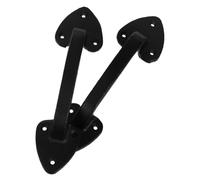 jojofuny 2pièces Poignée De Porte Noir Pour Porte De Grange Facile à Installer Adaptée Et Portails Extérieurs