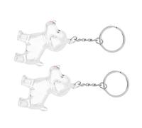 jojofuny 2pièces Porte-clés Poils de Chien pour Commémoration Coffret Souvenir pour Chien Cadeau Mignon pour Animaux Breloque de Poils pour Boîte à Souvenirs