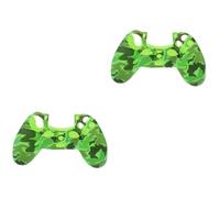 jojofuny 2pièces Silicone Rubber Camouflage Grip Cover Case for Controller Anti-rayures Et Lavable Design Ergonomique Compatible Avec Ports Et Boutons