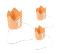 jojofuny 3 Pièces Couronne Anniversaire pour Garçon Fille Fille Anniversaire Chapeau Couronne à Paillettes Accessoires Photo pour Fête Premier