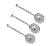 jojofuny 3 pièces Cuillère Passoire Inox avec Clip pour Filtrer Huile et Égoutter Aliments Frits Set de Filtre Multifonction pour Cuisine et Bbq Tamis Résistant et Facile à Nettoyer