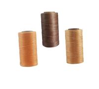 jojofuny 3 Pièces Fil à Coudre Cire pour Cuir Couleurs Jaune Foncé Cordon de Couture pour Artisanat Diy et Projets Cuir