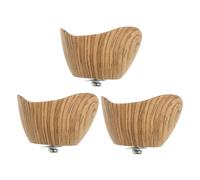 jojofuny 3 pièces Lot de Boutons de Poignée Bakélite Imitation Bois pour Couvercle de Casserole Facile à Installer Ergonomique et Résistant Compatible Cuisine et Usages Domestiques