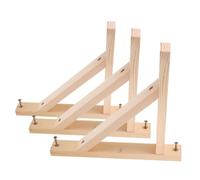 jojofuny 3 pièces Lot de Supports Muraux Triangulaires Massif pour Étagères Flottantes Multifonctions Fixation Murale Facile pour Rangement Décoration et Suspension de Lampe