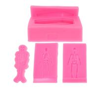jojofuny 3 pièces Moule Silicone Halloween Réutilisable pour Moulage Résine Époxy DIY Porte Décoration Familiale Compacte Portable
