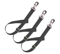 jojofuny 3 pièces Sangles Nylon Résistantes pour Seaux Eau Accessoires Remorque Chevaux Suspendues pour Râteliers et Pâturages Lot de Réglables Noires