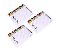 jojofuny 3 Pièces Tableau Blanc Effaçable pour Enseignement Musical Portable Ardoise de Musique Réutilisable pour Exercices de Notation Pratique à et Classe