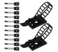 jojofuny 30 Pièces Clips Organisateurs de Câbles Autocollants Réutilisables Serre-câbles Réglables avec Support Auto-adhésif pour Gestion de Fils à Domicile et Bureau