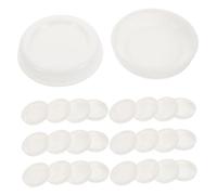 jojofuny 30 pièces Tubes Carton Cylindriques avec Bouchons Blancs Pack pour Stockage Créatifs et Expédition Tubes Polyvalents pour et Protection