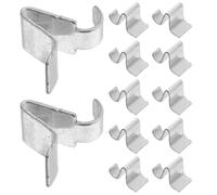 jojofuny 30PCS Clips de Rangement en Métal : Supports de Rayonnage en Fer - Piques de Verrouillage Universels pour Armoires de Cuisine & Bibliothèques - Pinces Organisatrices Durables pour
