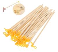jojofuny 35PCS BâTons De Lanterne en Bois Papier, Accessoires De Lanterne à Main, Parfaits pour DIY, FêTes, NoëL, Nouvel an Chinois, 26.5cm