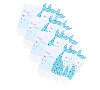 jojofuny 36pièces Boîte à Popcorn Design Sirène Contenants De Snacks Idéaux Pour Fêtes Anniversaire Et Soirées Bleu