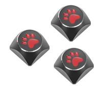 jojofuny 3pièces Clavier Mécanique Personnalisé avec Capuchons Aluminium Alliage Motif Émaillé Keycaps Chatons pour Joueurs