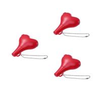 jojofuny 3pièces Couple Headphone Splitter Way Heart Shape Adaptateur Audio Stéréo pour Musique Compatible avec Appareils Rouge