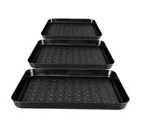jojofuny 3pièces Plateau à Chaussures pour Bac à pour Chaussures Humides Plantes Et Nourriture pour Animaux Pratique pour Trunk De Voiture Rangement Cuisine