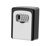 jojofuny 4 Pièces Boîte à Clés Murale avec Code Numérique pour Intérieur et Extérieur Pratique et pour Stockage Securisé des Clés Installation Facile et Résistante Aux Intempéries