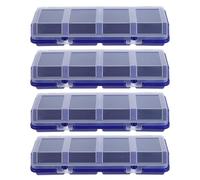 jojofuny 4 Pièces Boîte de Rangement pour Vis Bleue en Plastique,