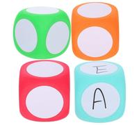 jojofuny 4 Pièces Dés Effaçables en Mousse Eva 6cm arçon et