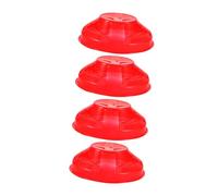 jojofuny 4 Pièces Lot de Caches pour Détecteur de Fumée Coque Poussière Durable et Facile à Installer pour Capteur de Fumée Protection Longue Durée Pollution et Dommages