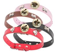 jojofuny 4 pièces Lot de Colliers pour Bétail avec Cloches Colliers Réglables pour Chèvres Moutons Vaches et Chevaux Accessoires Élevage Pratiques et Sonores