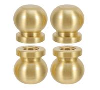 jojofuny 4 Pièces Lot de Laiton Décoratifs pour Socles Bois Rehausseurs Élégants pour Plateaux Boîtes à Bijoux Planches à Découper et Meubles Coniques de Laiton Massif pour Présentoirs et