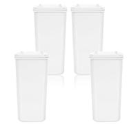 jojofuny 4 pièces Lot de Poubelles de Bureau avec Couvercle Boîtes de Rangement Plastique pour Déchets Organisateur de Bureau pour Stylos et Pinceaux Compact et Pratique et Maison
