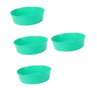 jojofuny 4 pièces Lot de Tamis de Jardinage Plastique Vert Tamiseur Multi-Fonction pour Sol Compost et Graines Panier Classificateur Léger et Résistant pour Affiner la Terre et Retirer Les