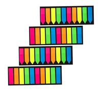 jojofuny 4 pièces Onglets Adhésifs Transparents Autocollants Multi-fonction pour Marquage Pages et Documents Accessoires de Bureau Pratiques sans Résidu Faciles à Écrire et