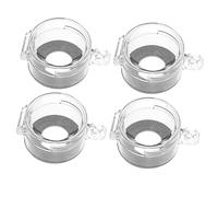 jojofuny 4 Pièces Sécurité Boutons Loquet Doublures De Four Bouton De Porte Intelligent Interrupteur Électronique Prise Interrupteur à Bouton Interrupteurs à Bascule Came Plastique