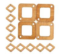 jojofuny 40 Pièces Ébauches en Bois Marron pour Boucles D'oreilles DIY | Léger, Trous Prépercés, Lot pour Ateliers Bijoux, Créations Artisanales, Crochets, Poussoirs et Apprêts