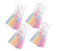 jojofuny 40 Pièces Mini Glands Dégradés pour Marque-page DIY Pompons Soigneusement Faits Main pour Accessoires Créatifs et Loisirs pour Porte-clés et Projets Artisanaux