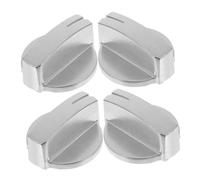 jojofuny 4Pièces Boutons de Commande Universels Inoxydable pour Cuisinière à Lot de Remplacement pour Four et Plaque de Cuisson Durable et Sécurisé