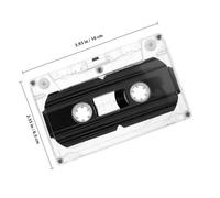jojofuny 4pièces Cassettes Audio Vierges Transparentes Lot pour Enregistrement Musique et Parole avec Étuis Individuels Plastique