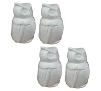 jojofuny 4pièces Lot de Figurines Hibou Embryon Blanc Mousse Jouets pour Garçon Fille Et Accessoires De Bricolage