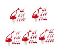 jojofuny 5 Ensembles Accessoires pour Cheveux en Feutre De Laine Mini Champignons Décorations De Noël Petits Champignons Couvre-Chefs en Feutre Bricolage 10 pièces * 5