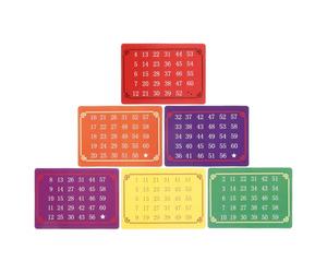 jojofuny 5 Ensembles Cartes de Télépathie pour Tours de Magie, Papier | Tours Interactifs de Lecture Mentale, Cartes de Test Numérique, Accessoires de Scène pour Fêtes et Spectacles
