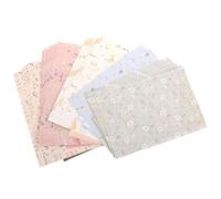 jojofuny 5 Ensembles Lot de Papier à Lettre Vintage avec Enveloppes Motif Fleur Kit Élégant et Pratique pour Invitations Correspondance Cartes de Remerciement et Mariage Format Naturel
