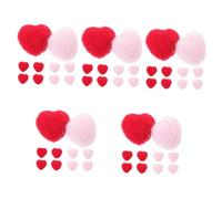 jojofuny 5 Ensembles Photographie Bébé Tenant des Fleurs Mignon Mariage des Trucs Sympas pour Ta Chambre Ton Cœur Feutre Décoration Coeur Artisanat Ornement De Coeur Cardiaque 24 Pièces * 5