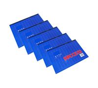 jojofuny 5 Pièces Carnet de Horizontal pour Registre Comptable Polyvalent des Stocks Outil de Planification Financière et Organisation des Dépenses Personnelles