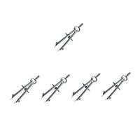 jojofuny 5 Pièces Compas de Dessin Inoxydable pour Mathématiques Outil de pour Étudiants et Enseignants Conception et Outil de Traçage Fiable et Pratique