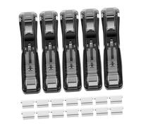 jojofuny 5 pièces Distributeur Portable de Pinces à Papier Mini Agrafeuse Manuelle Compacte pour Organisation Rapide de Documents Clips Solides et Rechargeables Usage Bureau et Personnel