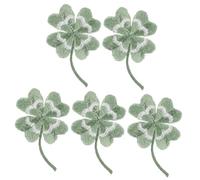 jojofuny 5 pièces Patches de Saint Patrick Étoile à de Patches à Repasser Décoratifs pour Vêtements Sacs et Accessoires Broderie Délicate et Durable