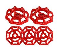 jojofuny 5 Pièces Rouge Volant de Vanne Poignée de Vanne en Fer Légère Ne Se Déforme Pas pour Robinet à Guillotine